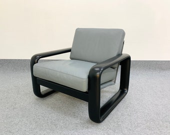 Hombre leather lounge chair by Burkhard Vogtherr for Rosenthal | 1970s