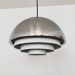 Danish Mid-Century Modern Milieu Midi Pendant Lamp by Jo Hammerborg for Fog and Morup | 1960s