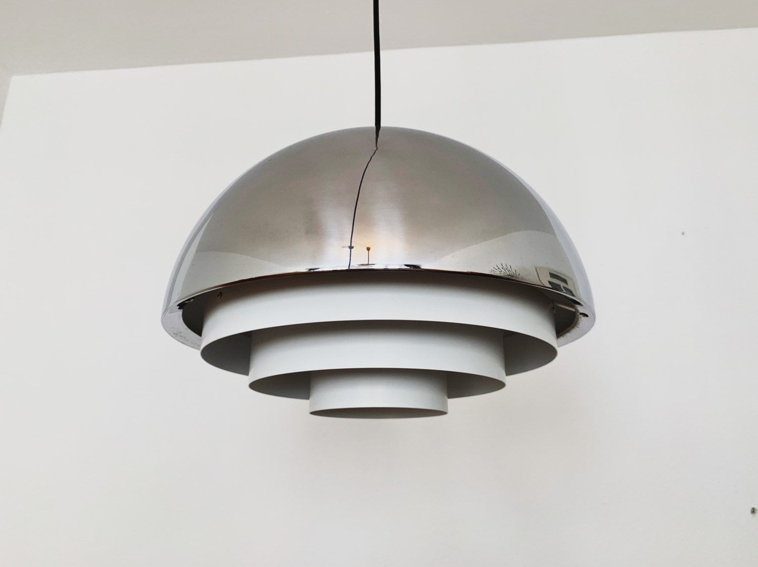 Fabulous Danish Mid Century Modern Milieu Midi Pendant Lamp by Jo