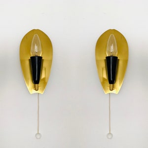 Lovely Set of 2 Mid-Century Modern Wall Lamps | 1950s
