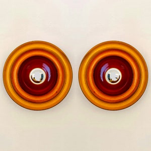 Set of 2 Mid-Century Modern Ceramic Wall Lamps | 1960s