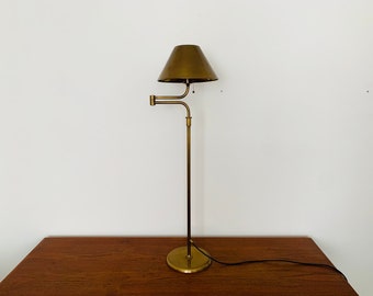 1970s brass LESAN floor lamp by Florian Schulz