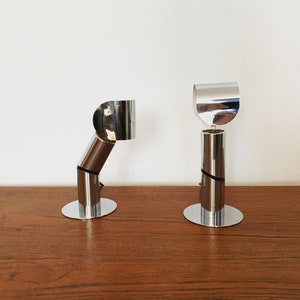1970s Set of 2 Adjustable Space Age Wall or Table Lamps