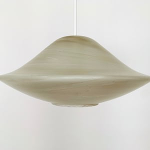 Mid-Century Modern Ice Glass Pendant Lamp from Peill and Putzler | 1970s