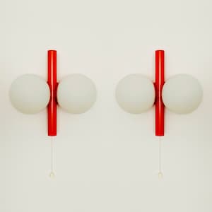 Set of 2 Mid-Century Modern Sputnik Sconces by Kaiser Leuchten | 1960s