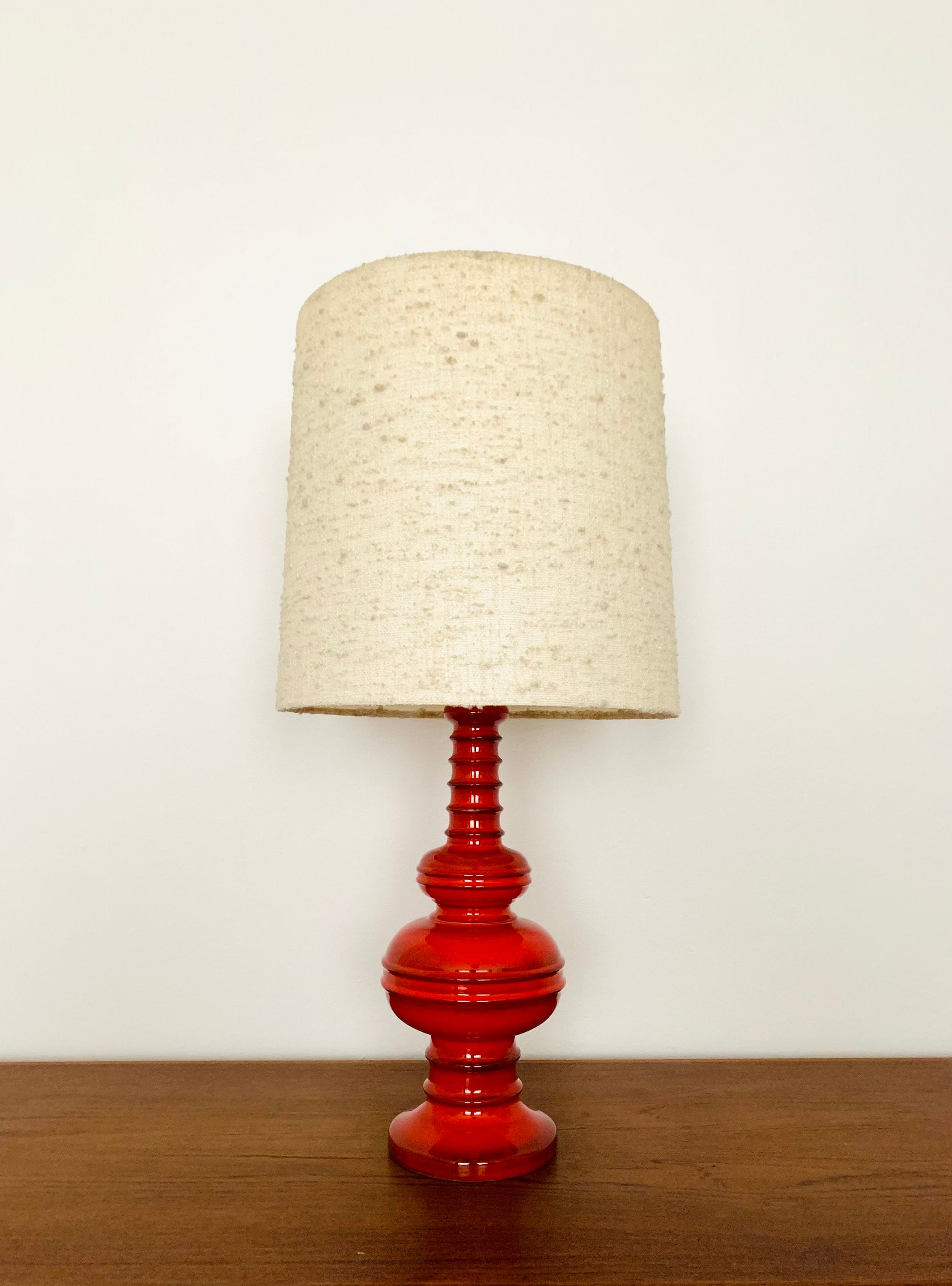 Red ceramic table lamp sale