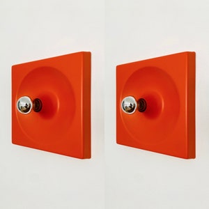 Set of 2 Mid-Century Modern Space Age Plastic Wall Lamps by Schönbuch | 1960s