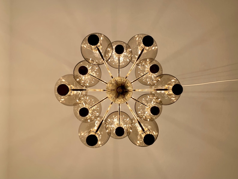 Swedish Mid-Century Modern Patricia Chandelier by Hans Agne Jakobsson 1960s image 7