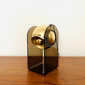 1970s Adjustable Acrylic Space Age Table Lamp | Gino Sarfatti Era
