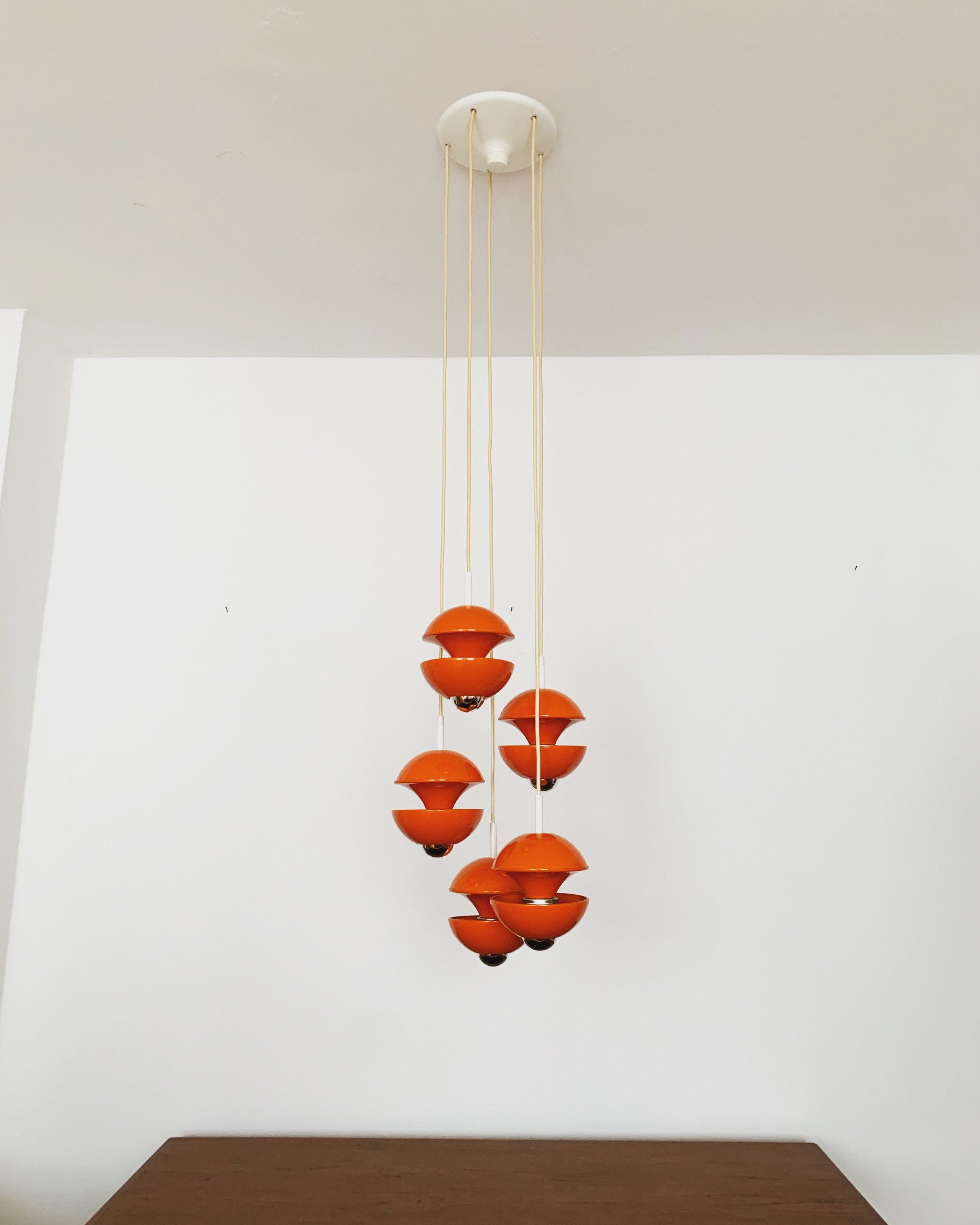 1970s Modernist Cascading Lamp by Klaus Hempel for Kaiser Leuchten