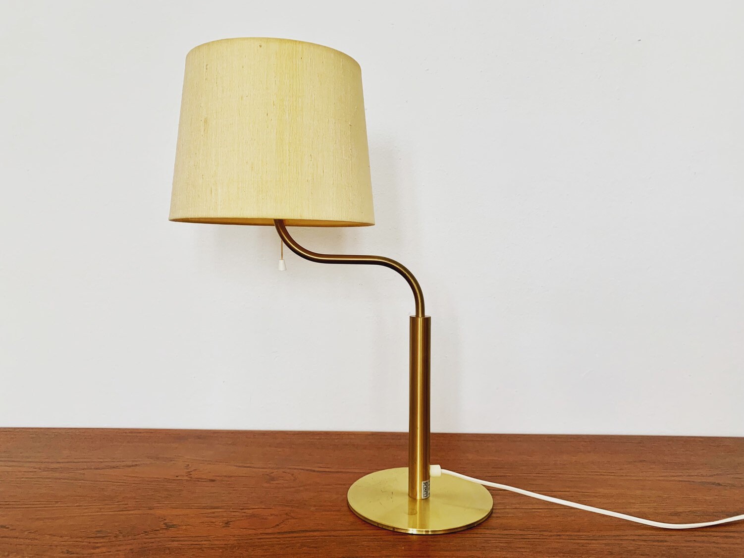 Swedish Mid century Modern Brass Table Lamp by Uno and sten
