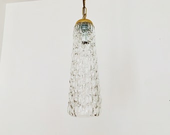 1 of 5 Austrian Mid-Century Modern crystal glass pendant lamps by Rupert Nikoll | 1950s |