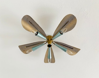 Golden Italian Flush lamp | 1950s