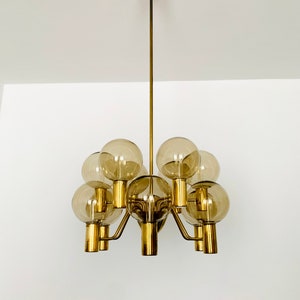 Swedish Mid-Century Modern Patricia Chandelier by Hans Agne Jakobsson 1960s image 2