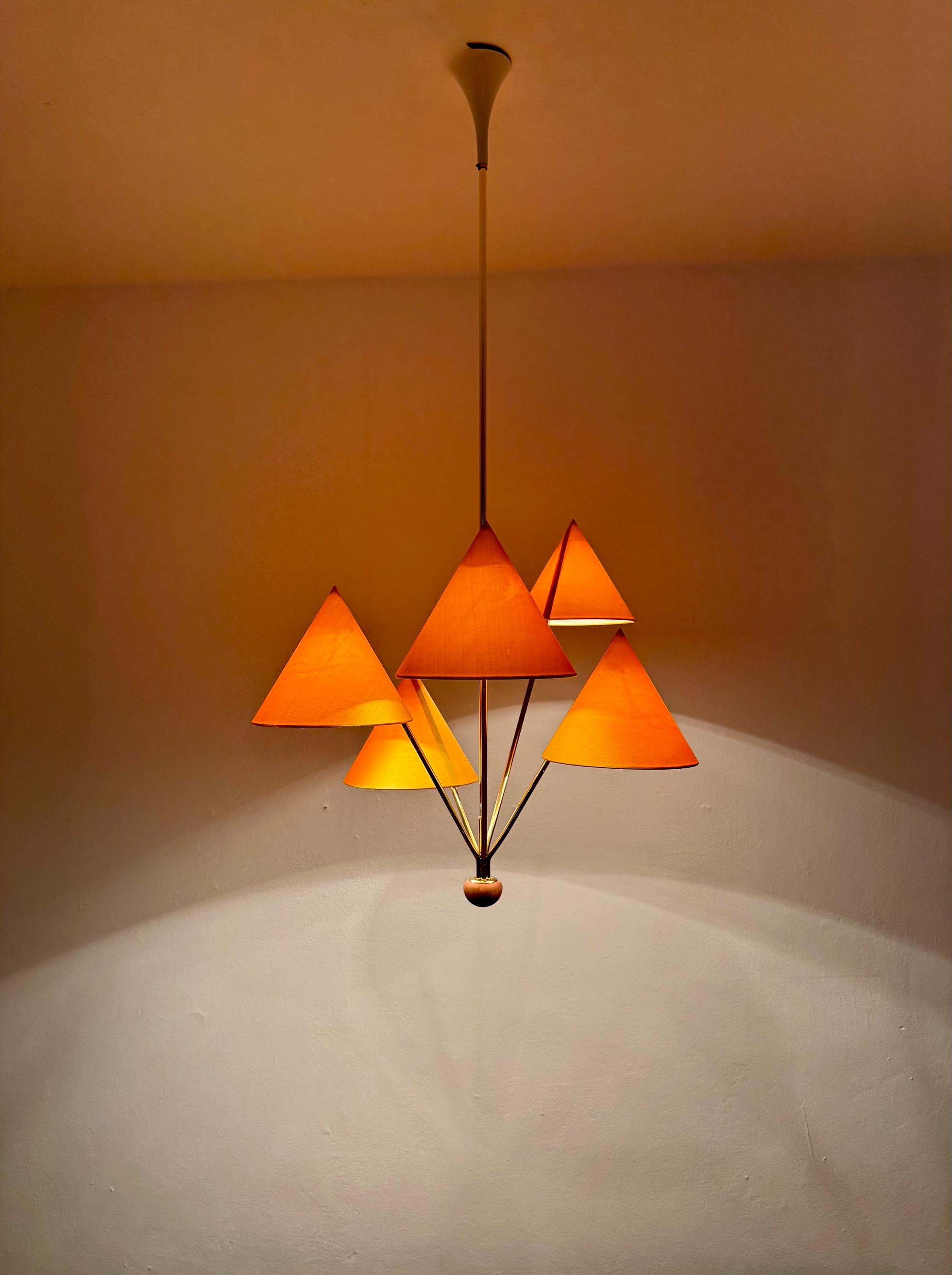 Beautiful Brass Chandelier by Rupert Nikoll | 1950s - Etsy