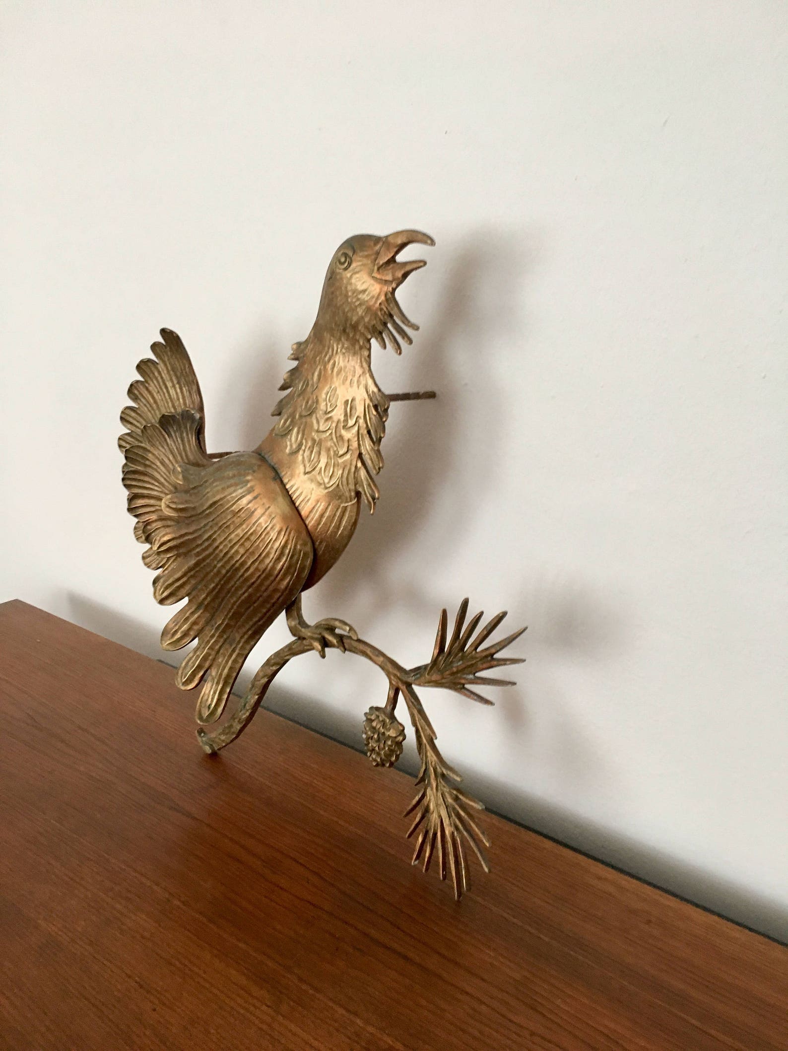 Unique Large Midcentury Modern Brass Wall Decoration Etsy