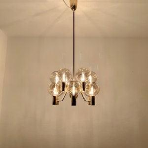Swedish Mid-Century Modern Patricia Chandelier by Hans Agne Jakobsson 1960s image 6