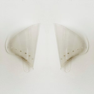 Lovely Set of 2 Mid-Century Modern Acrylic Wall Lamps | 1950s