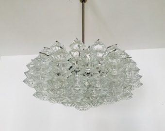Large Mid-Century Modern PAGODA chandelier by J.T. Kalmar for Franken KG | 1960s