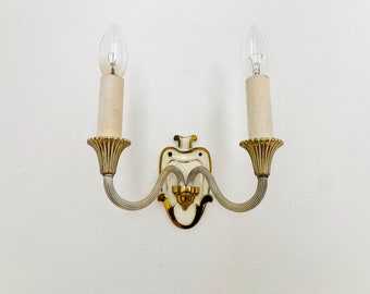 Mid-Century Modern Brass Sconce by Vereinigte Werkstätten Munich | 1950s