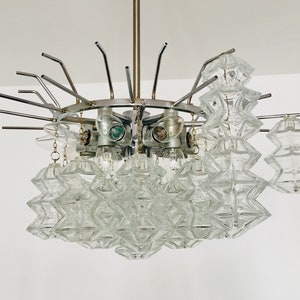 Large Mid-Century Modern PAGODA chandelier by J.T. Kalmar for Franken KG 1960s image 8