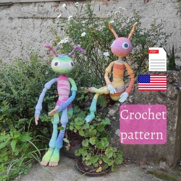 Patron de fourmi au crochet Forêt la fourmi NUMÉRIQUE PDF Patron Amigurumi au crochet | facile à suivre