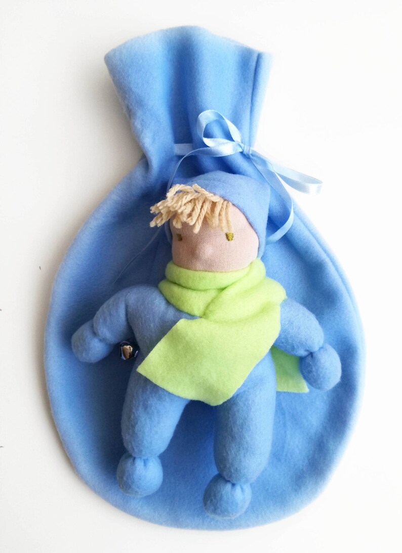 Baby rattle toy Baby boy toy Crib doll Doll for boy Blue ...