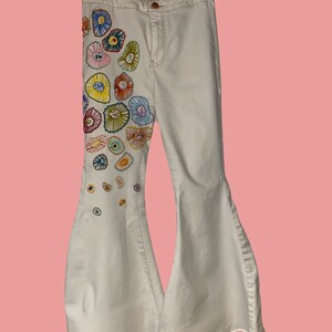 Hand embroidered Flares