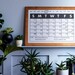 Reusable Printable Calendar Template, Large Frameable Calendar, Fill in Monthly Planner ...