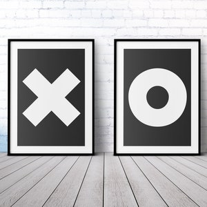XO Druckbare Wandkunst, Typografie Poster, druckbare Wandkunst, XOXO Wanddekor, Affiche Skandinavisch, schwarz und weiß, Love Print