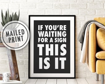 Waiting For A Sign Etsy