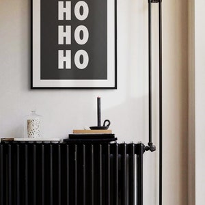 Ho Ho Ho DIY Printable Wall Art Minimalist Typography Poster Print ...