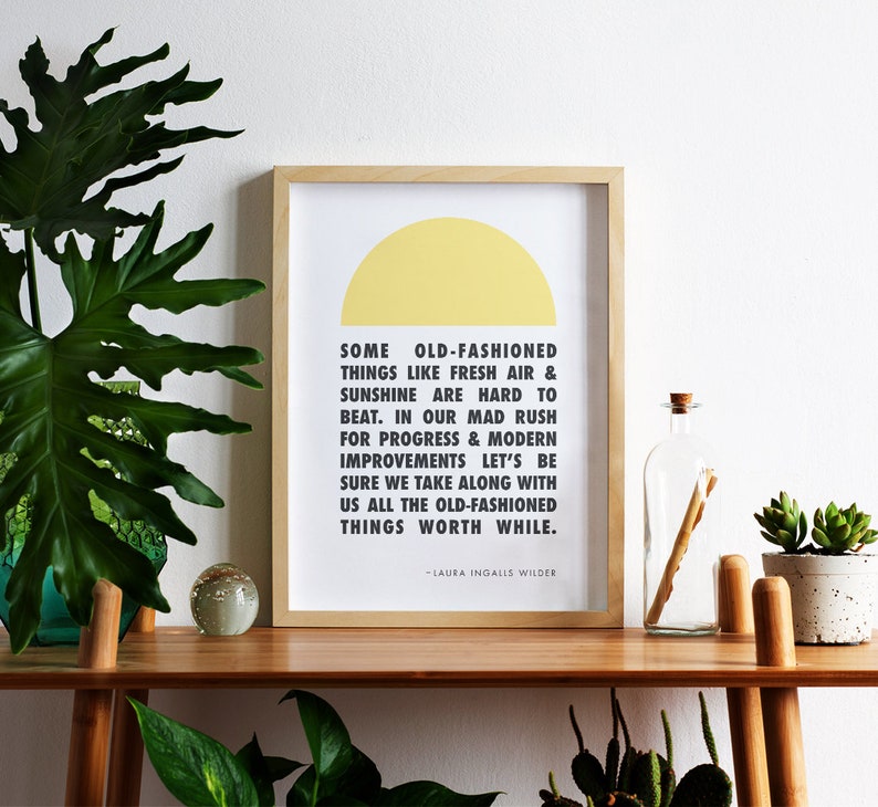 Laura Ingalls Wilder Quote, Printable Wall Art, Nursery Decor, Kids Room, Typography, Black & White, Inspirational Quotes, Modern Farmhouse image 8