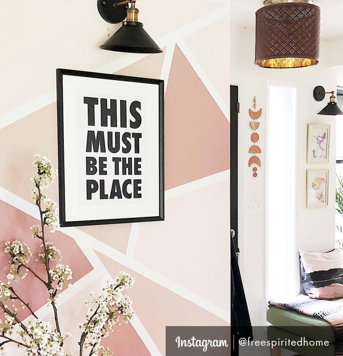 This Must Be The Place Poster Print Black and White Etsy