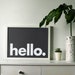 Hello Printable Wall Art Minimalistic Typography Poster - Etsy