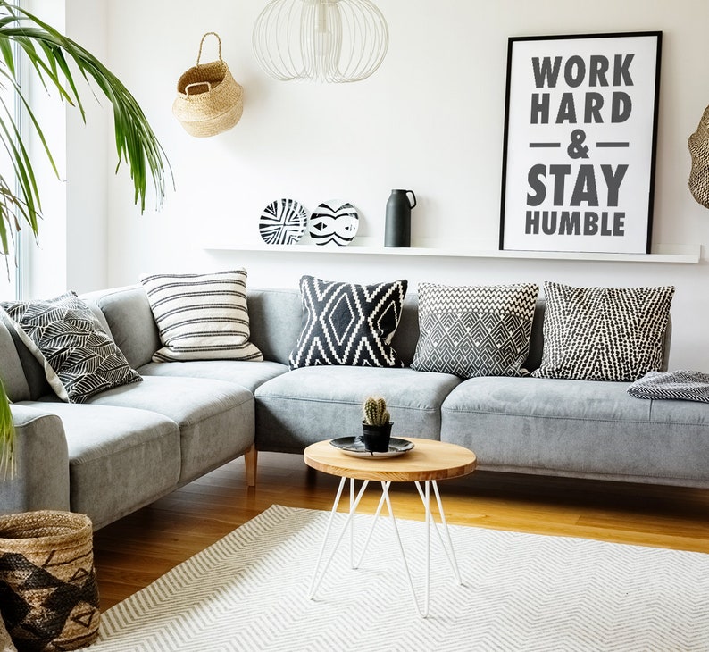Work Hard and Stay Humble Printable Wall Art, Positive Quotes, Office ...