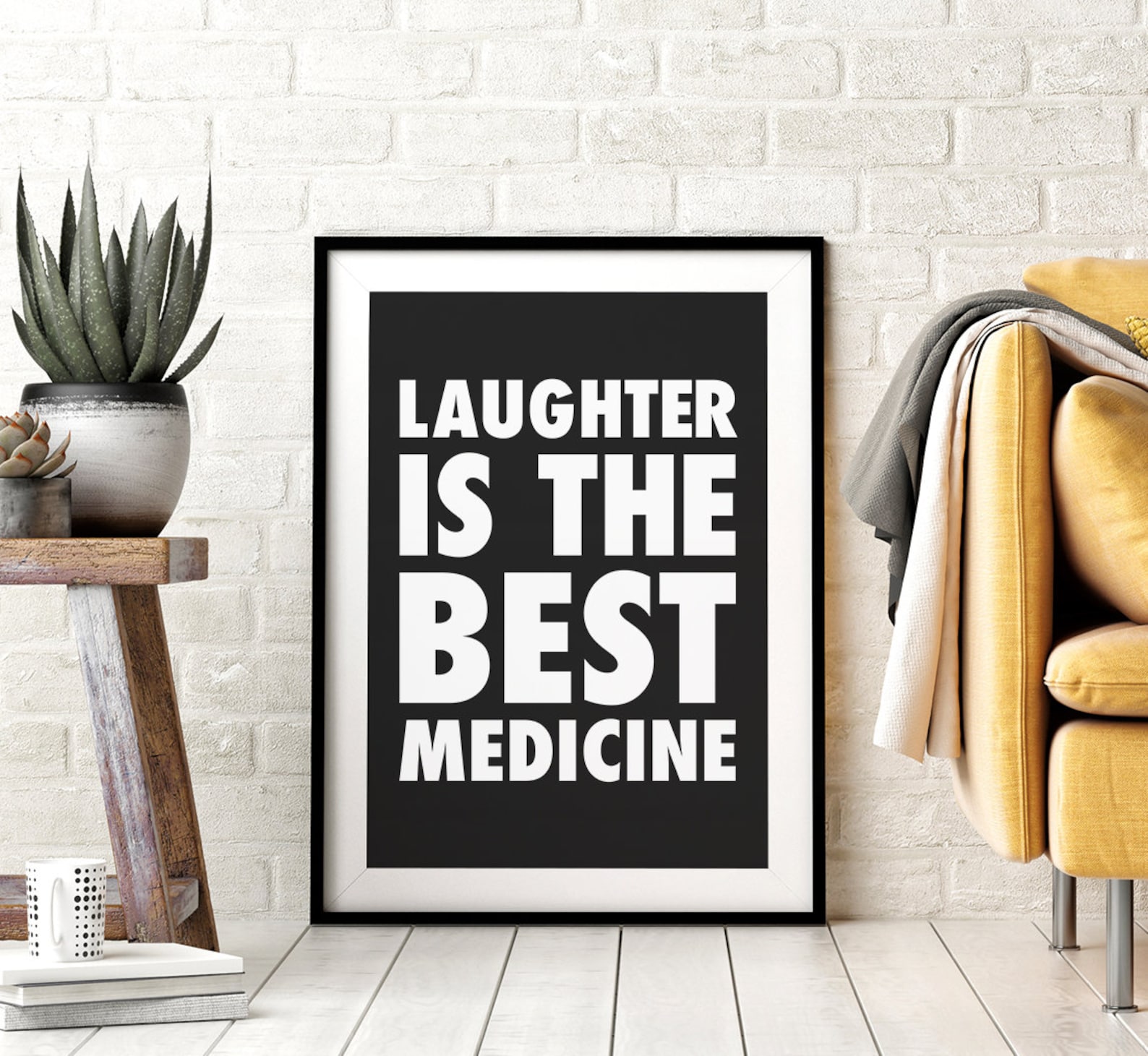 Laughter is the Best Medicine Downloadable Print Printable Etsy