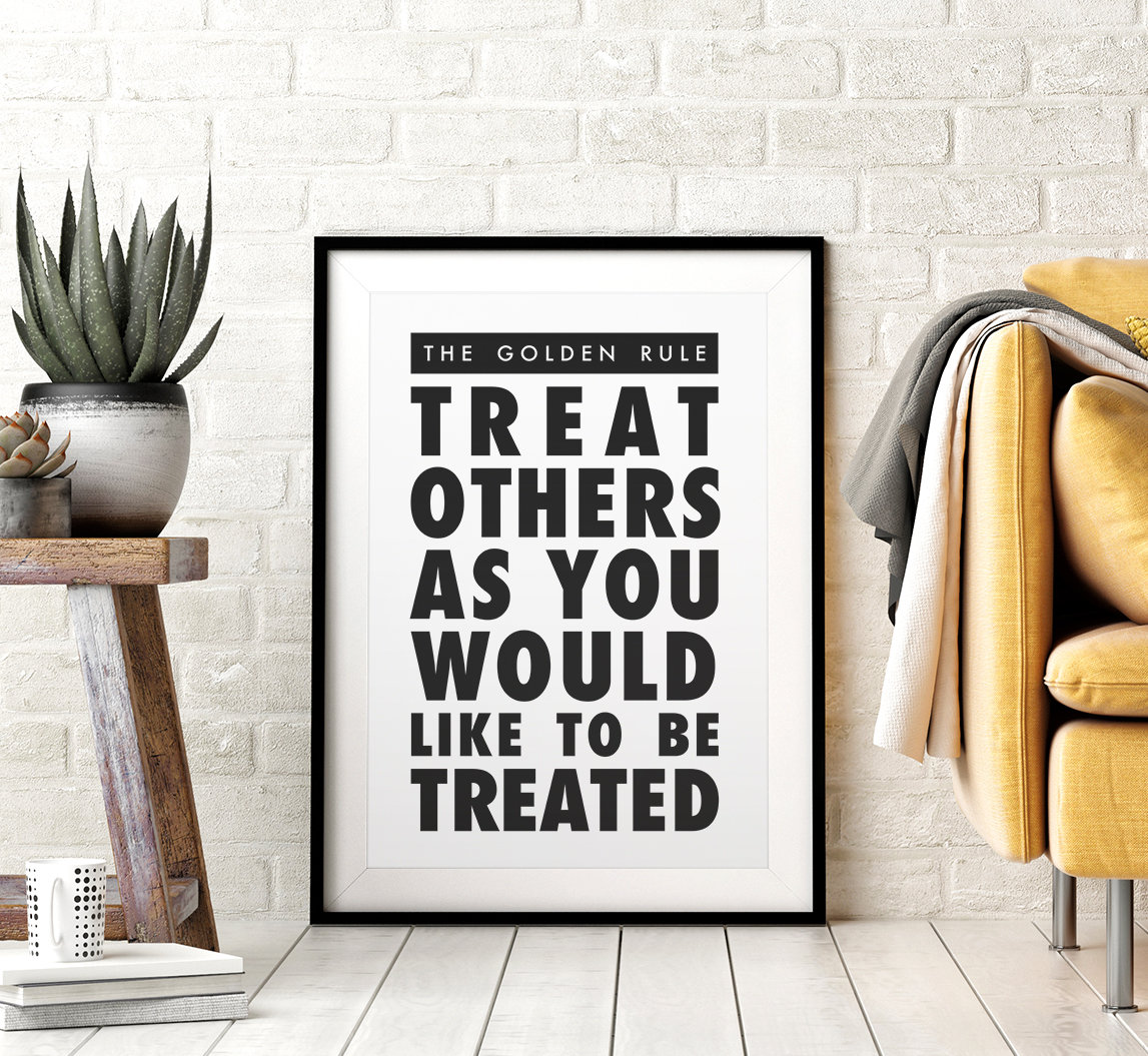 The Golden Rule Printable Wall Art Sign Matthew 712 Etsy
