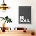 Be Bold Printable Wall Art Kids Nursery Decor Positive - Etsy