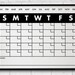 Reusable Printable Calendar Template, Large Frameable Calendar, Fill in Monthly Planner ...