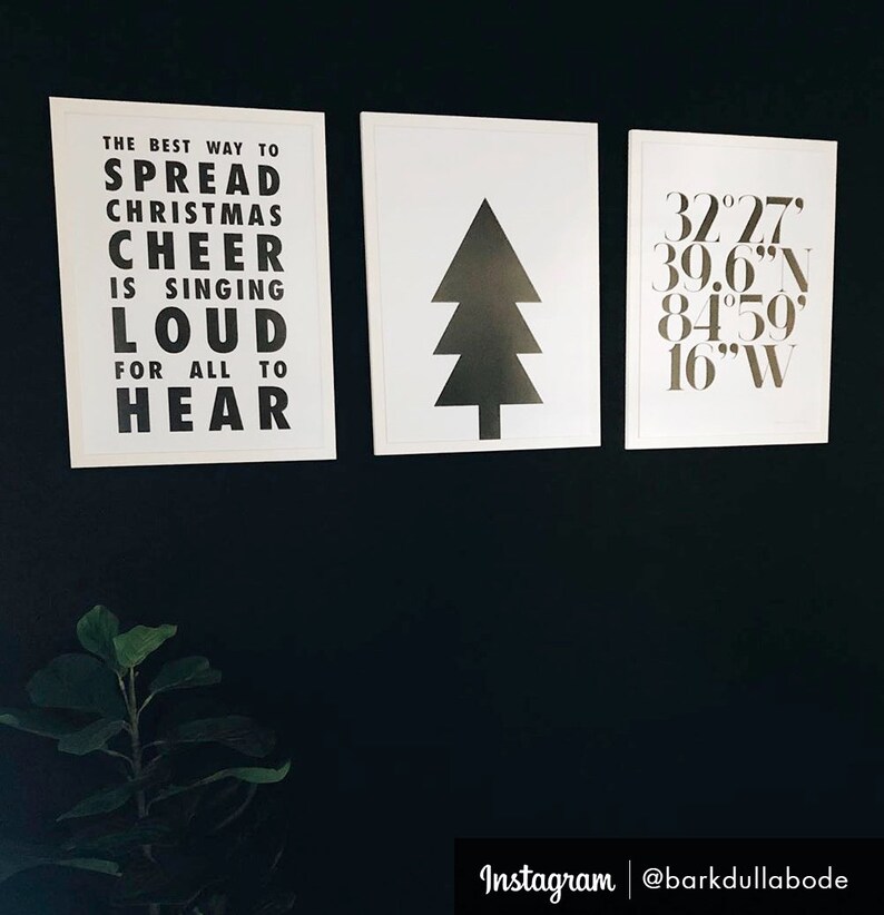 Elf Christmas Cheer Quote DIY Printable Wall Art Minimalist | Etsy