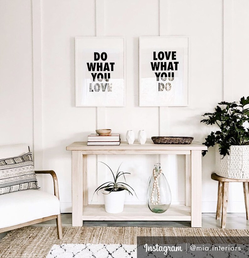 Do What You Love & Love What You Do Printable Wall Art Set Etsy