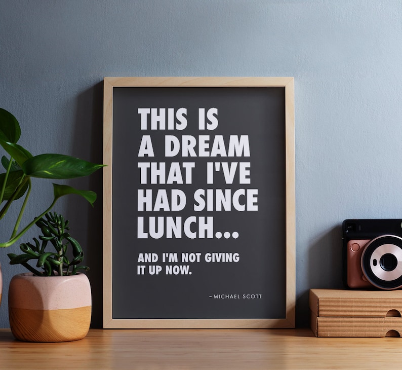 michael scott the office quote printable wall art this is