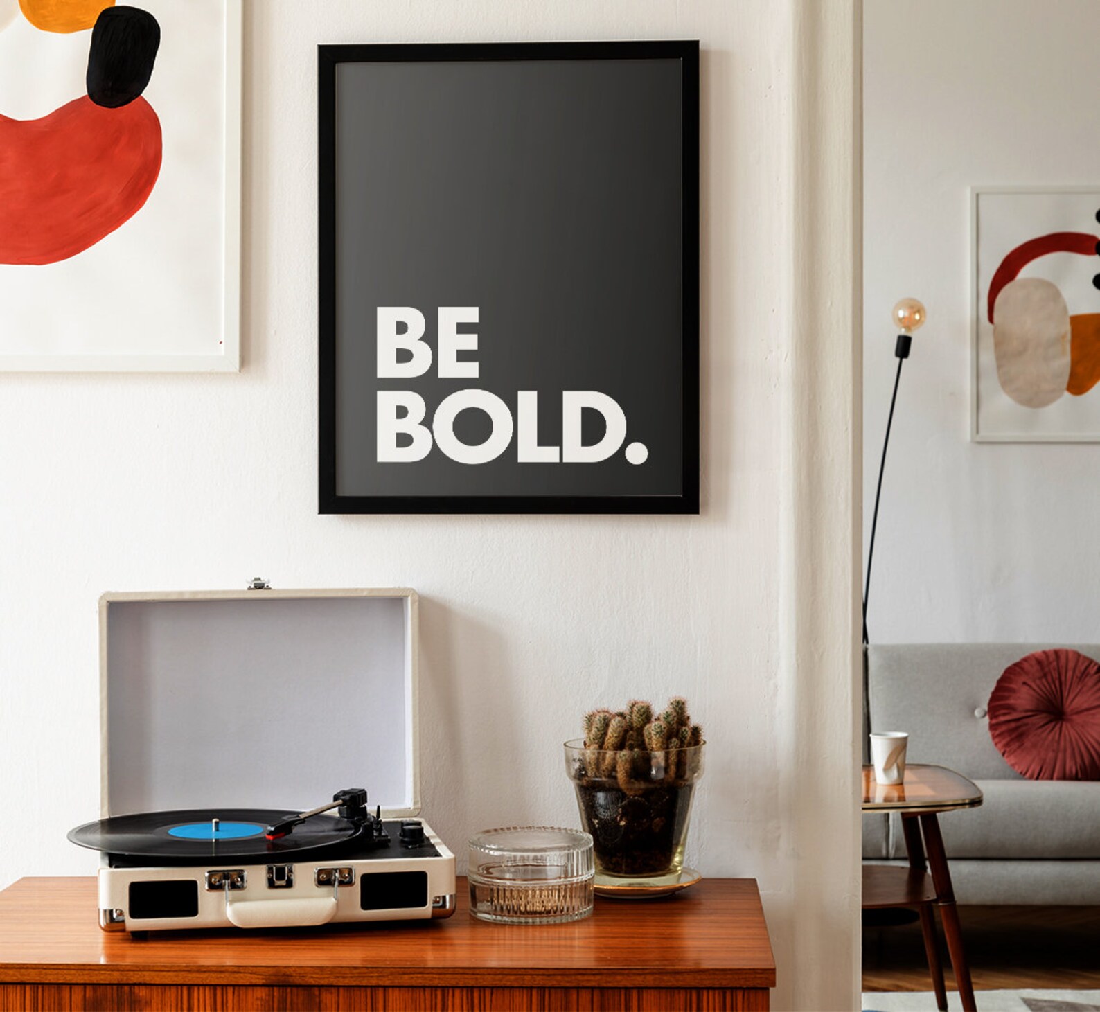 Be Bold Printable Wall Art Kids Nursery Decor Positive | Etsy