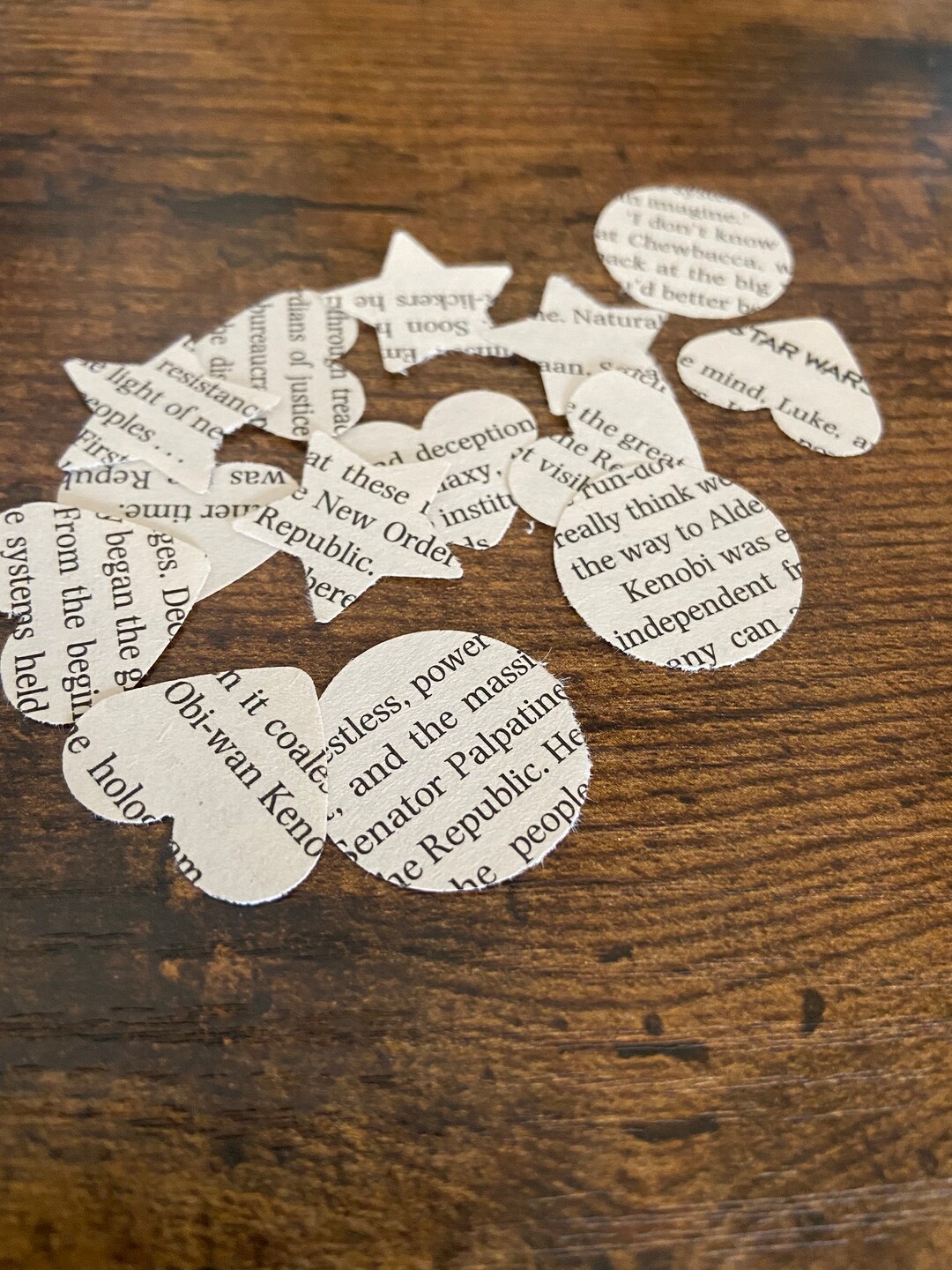 STAR WARS Confetti Handcut 250 Hearts Stars or Mixed Etsy