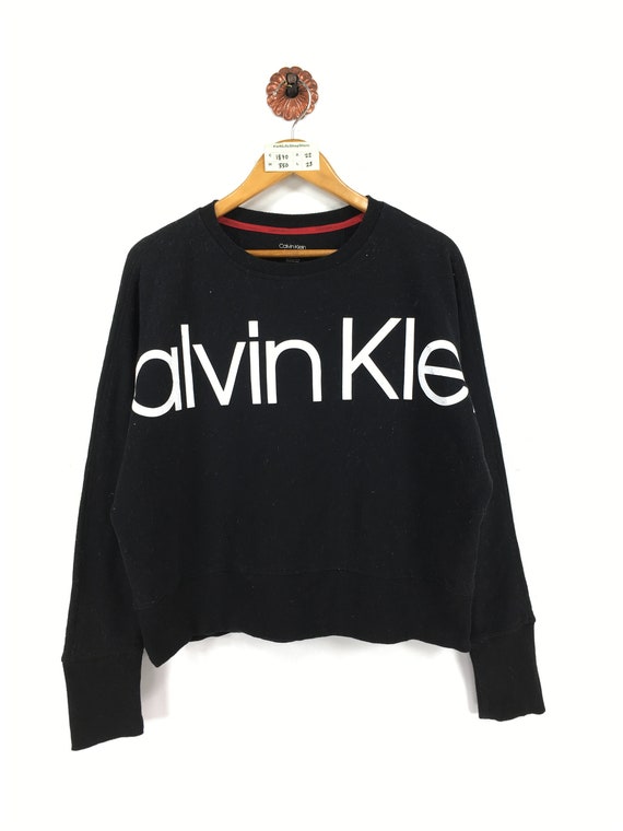 Vintage KLEIN Crop Top Sudadera Mujer Medio Calvin Etsy México