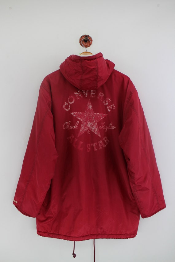 Vintage CONVERSE Boston Long Parka Jacket Unisex L