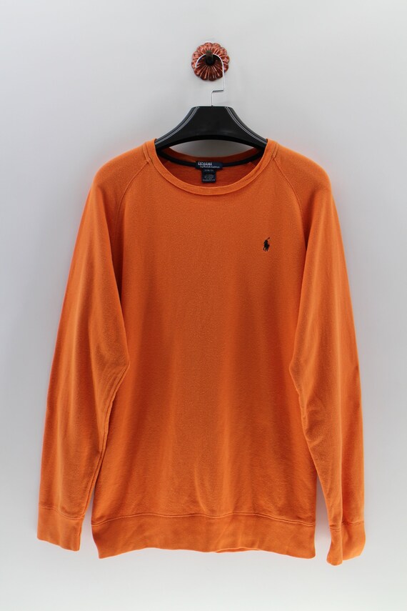 orange ralph lauren jumper