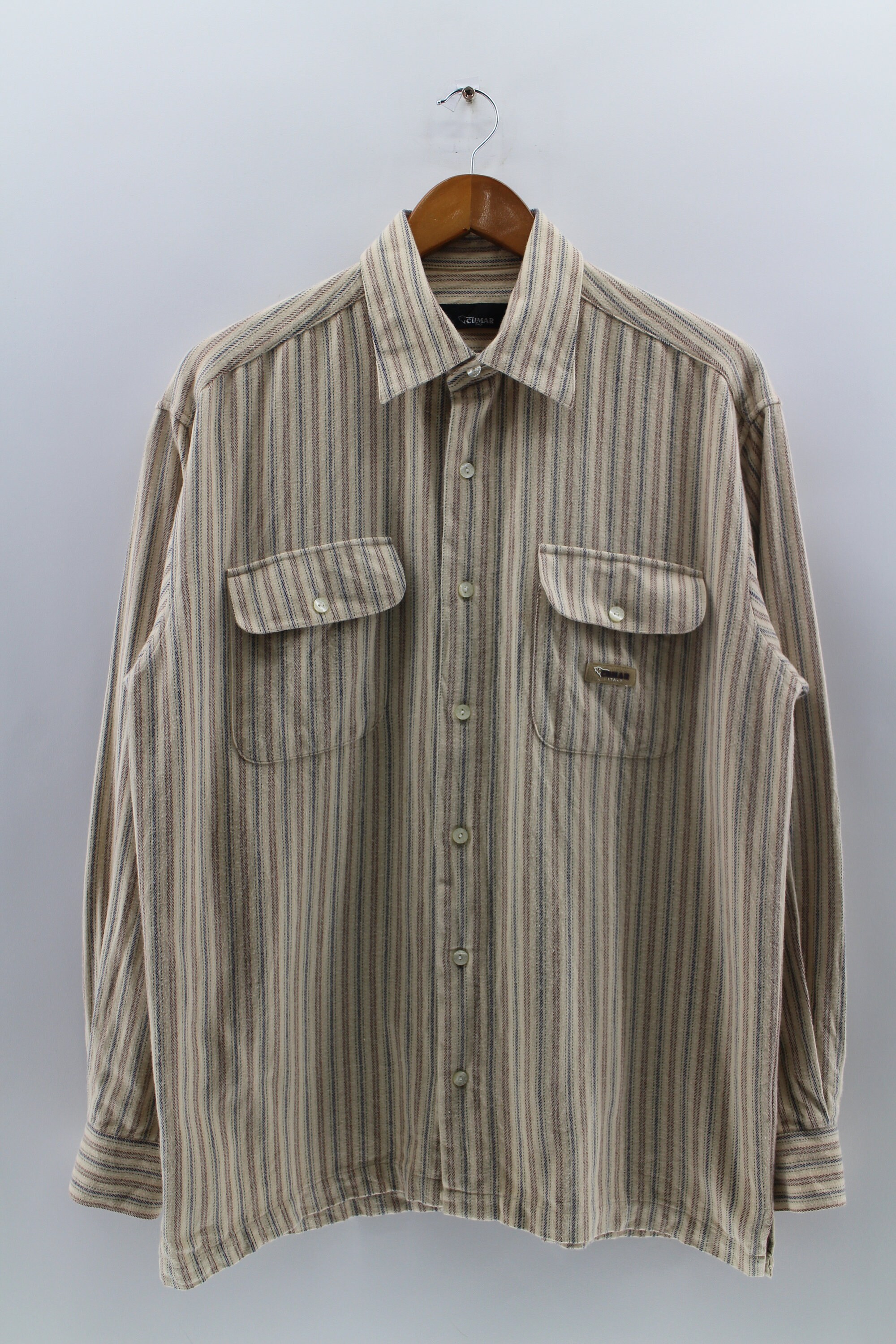 Kleding Herenkleding Overhemden & T-shirts Oxfords & Buttondowns 1960's Men's Georgia State Prison Uniform Shirt 
