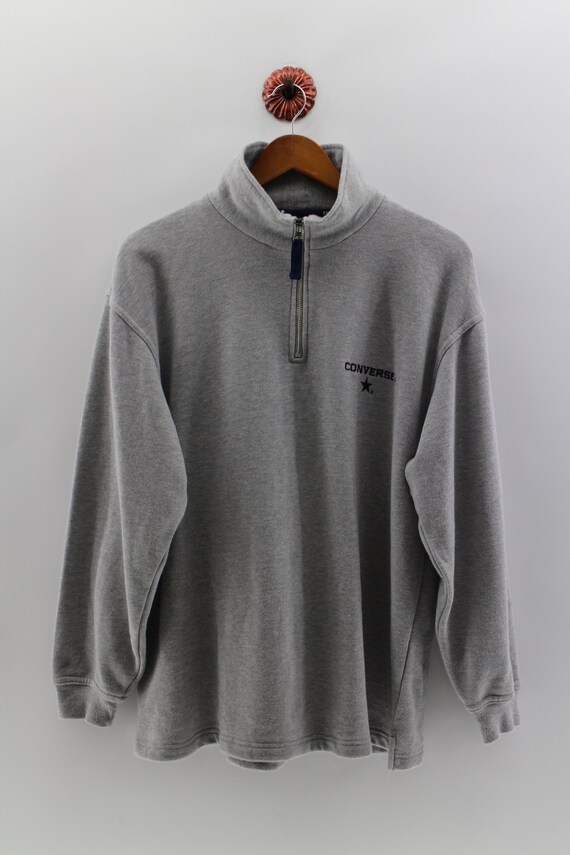 grey converse jumper